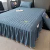Falda de Cama Acolchada de Algodón de Soja Clase A Pieza Única 2025 Nuevo Protector de Colchón Simmons Cubierta de Cama Estilo Falda de Cama Juego de Tres Piezas