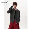 Cardigan suéter CARPEM outono/inverno estilo japonês retrô estilo miu curto, solto e versátil para homens e mulheres