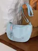 Moda de Verano Tela de Nylon Color Sólido para Mujer 2026 Gran Capacidad Fresco Nuevo Estilo Simple Casual Bolso de Hombro Cruzado tipo Almohada
