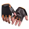 Luvas de ciclismo para esportes ao ar livre de meio dedo para homens e mulheres montanhismo fitness ioga condução de absorção de choque antiderrapante luvas respiráveis de dedo aberto