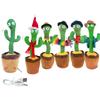 Suministro Exclusivo Transfronterizo de Cactus Bailarín Cantando, Hablando, Bailando, Escultura de Arena, Juguete de Peluche Cactus Niuniu Venta Directa del Fabricante