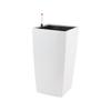 Maceta Cuadrada de Columna Alta Estilo Nórdico de Plástico Pintado Extra Grande Maceta Simple de Lujo Ligero para Piso de Interior Autoabsorbente
