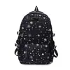 Mochila Estilo Universitario para Estudiantes de Secundaria Femeninas, Versión Coreana, Gran Capacidad, Mochila de Estudiante de Preparatoria con Estrella de Cinco Puntas, Modelo Nuevo 2026