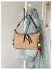 2026 Nova Bolsa de Almofada de Veludo Camurçado Bolsa de Mão Nicho Retrô Bolsa Feminina Simples Versátil Bolsa de Ombro Transversal