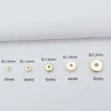 Conservación del color Cubierto de oro de 18 quilates Cuentas redondas separadas Cuentas sueltas Accesorios para pulseras DIY Pulsera Collar Material para abalorios Espaciador de rueda