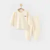 Roupas de Outono para Bebê Calças de Outono Primavera Outono Inverno Camada Base Conjunto de Roupa Íntima Infantil Roupas Quentes para Bebê Conjunto Separado de Duas Peças