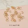 Aleación de Oro Retro Flor de Loto de Cinco Pétalos Círculo de Perlas Qiankun Pulsera Collar DIY Hecho a Mano Accesorios de Joyería de Aleación Venta al por Mayor