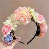 Quanzhou Xunpu Presilha Flor Cabeça Acessório de Cabelo Faixa de Cabelo Feminina Estilo Étnico Hanfu Flor Wai Alto Valor de Cor Flor Simulação Antiga Faixa de Cabelo para Foto