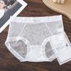 Ropa Interior Femenina Estilo Japonés con Estampado Dulce, Encaje Sexy de Cintura Media, Ácido Poliláctico Bacteriostático en la Parte Inferior, Bragas para Chicas Puras
