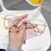 Nuevos Lentes TR Antiluz Azul para Hombre, Moda de Celebridad de Internet, Polígono de Anillo, Venta al por Mayor, Lentes Planos, Disponibles para Mujer, Espejo de Proximidad