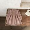 Ins Estilo Coreano Niñas Bebé Algodón Lana Tejido Otoño e Invierno Cálido Vestido Niños Suéter Falda Conjunto