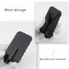 Gancho adhesivo sin perforaciones para baño y cocina, gancho de pared de metal individual, gancho para ropa, gancho trasero para puerta de inodoro