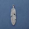 Colgante de Hoja de Producto Nuevo Transfronterizo Aleación Accesorios de Joyería DIY Plata Tibetana Colgante para Pulsera Joyería Vintage