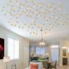 Pegatinas de Pared Estilo Caliente Creativas Gypsophila Pegatinas de Espejo Sala de Estar Dormitorio 3D Decorativo Removible YJ042