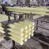 Haste Sólida de Nylon Bege, Haste Plástica Cilíndrica Sólida, Haste Redonda Resistente ao Desgaste e a Altas Temperaturas, Haste Resistente, Material de Haste de Nylon Resistente ao Desgaste