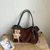 Bolso tote retro de principios de otoño, casual y versátil para mujer, con gran capacidad, diseño simple y un estilo chic para el día a día, adecuado para ir al trabajo.. Se puede llevar como bolso de hombro o bolso de axila