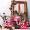 Nueva Decoración Creativa de Amor para el Día de San Valentín Decoración de Madera para el Hogar Decoraciones de Mesa para Ambiente
