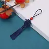 Nó Chinês Pequeno com Contas Vermelhas, Pen Drive USB Mini, Marcador de Página com Nó Chinês Pequeno, Enfeite Pendente para Sachê, Acessório de Roupa Tecido à Mão