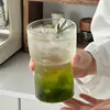 Taza Curva Cintura Moldeadora de 600 ml Vidrio de Borosilicato Alta Capacidad Taza para Jugos Fuente Transfronteriza Venta al por Mayor Personalizable