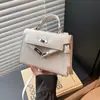 Bolso Pequeño Cuadrado de Moda para Mujer 2025 Nuevo Versátil Hombro Cruzado Bolso Kelly
