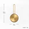 ¡Wow! Juego de Tazas y Cucharas Medidoras de Acero Inoxidable, Cuchara Medidora para Condimentos, Juego para Hornear Dorado con Recubrimiento de Titanio, Taza Medidora con Escala