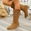 Otoño 2026 Nueva Llegada Comercio Exterior Tallas Grandes para Mujer Casual Cómodo Estilo Europeo Americano Moda Ropa Exterior Botas Talla Única