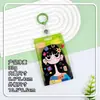 Nuevo estilo tarjetero para niñas, gafete de identificación de estudiante, funda para tarjeta con cordón para cuello anti-pérdida, protector de tarjeta de identificación unisex, estuche rígido