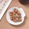 Accesorios de Madera de Melocotón Viejo con Dibujos de Animales, Cuentas Sueltas para Manualidades, Joyería, Pulseras de Cuentas, Collares, Adornos Colgantes para Coche, Cuentas Sueltas
