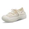 Sandálias Esportivas Baotou 2024 para Mulheres, Sapatos Brancos Vazados Casuais de Verão, Sapatos Aquáticos Romanos de Solado Grosso, Sapatos Casuais Versáteis