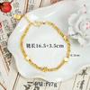 Pulseira de ouro de areia do Vietnã luxo leve olhos de gato disco borboleta trevo de quatro folhas sino pulseira feminina joias de liga de cobre atacado
