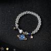 Astronautas da moda japonesa e coreana escolhem estrelas e dão-lhe pulseira de casal frisado de cristal Pulseira Starry Sky, um par de design de nicho