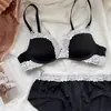 Sujetador Push-Up de Encaje Profundo en V, Anti-Caída, Puramente Sexy, Que Realza Bustos Pequeños Sin Aros, Sujetador de Recogido Lateral y Moldeador