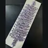 Tocados para Novia Europeos y Americanos Cinturón de Cabello de Pedrería Hecho a Mano Corona de Cabello de Color Full Diamante Accesorios para Vestidos de Boda de Industria Pesada DZ005