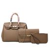 Bolsas de Mão Femininas Moda Retrô Europeia e Americana 2026 Novo Conjunto de Várias Peças Bolsa Estilosa com Padrão Lichia Bolsa de Ombro Único Transversal Atacado