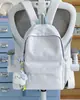 Mochila Escolar para Niñas Estilo Coreano Ins con Estampado de Textura de Estrella Iridiscente, Adecuada para la Escuela, Viajes y Uso Casual, Mochila Ligera de Doble Hombro