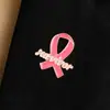 Logo Promocional Cuidado Collar Cáncer de Mama Pulsera de Enfermera Joyería Cinta Roja SIDA Internacional Insignia Prevención de Senos