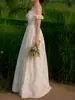 Vestido de novia ligero estilo coreano, sin tirantes, sencillo, perfecto para fotografía de viaje, ultra etéreo y deslumbrante, de tafetán hasta el suelo, sensación de alta gama, minivestido para compromiso y registro