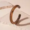 Pulsera de Acrílico Vintage con Círculo Halo Abierto Personalizada de Nicho Diseño Simple Temperamento Pulsera de Alta Gama para Mujer