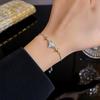 Pulseras de Cuentas Populares para Mujer 2025, Retro, de Alta Gama, Pulseras de Cinabrio Versátiles, Pulseras de Perlas Estilo Ins al Por Mayor