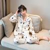Pijama de Seda Hielo para Niñas Primavera y Otoño 2026 Nuevo Modelo Conjunto de Ropa de Casa de Manga Larga de Verano para Estudiantes de Secundaria Conjunto de Dos Piezas