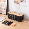 Suministrado Directamente por el Fabricante, Caja de Plástico para Almacenamiento de Cables, Caja para Cables de Regleta, Caja Organizadora de Cables, Caja de Almacenamiento para Cables de Datos y Tomas