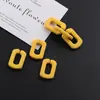 Textura de Goma Escarchada Hebilla Cuadrada de Acrílico Cadena para Bolsos Hechos a Mano Cadena para Teléfono Accesorios Pequeños