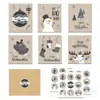 Hk025 Tarjeta de Felicitación Bendición Navideña Alemana Gris Alemán Set de Sobres para Tarjetas de Felicitación de Dibujos Animados