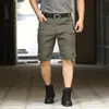 Pantalones Cortos Camuflados Resistentes al Desgaste Tácticos para Aficionados Militares, de Verano para Uso Urbano al Aire Libre, Senderismo, Impermeables, Transpirables, tipo Cargo, de Secado Rápido