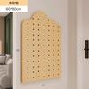 Tablero de madera maciza con agujeros para pasillo, zapatero, estante de almacenamiento superior, modelo de fondo para colgar en la pared del hogar