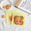Bolsa simple para empaquetar galletas, linda bolsa para pasteles de copo de nieve, empaque para hornear para dulces y bocadillos pequeños, bolsa autosellante