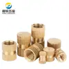 Porca de Cobre Moldada por Injeção Inserção de Cobre Recartilhada Peça Embutida de Cobre Porca Tipo B de Furo Cego de Passagem Única Norma Nacional M2M3M4M5M6M8