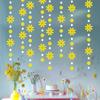 Estilo Coreano Estilo Ins Flor de Bandera Pequeña Margarita Flor Flor Flor Decoración de Fiesta de Cumpleaños Infantil Adornos Colgantes Decoración de Habitación