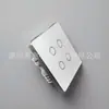 Carcasa de Interruptor de Pared Inteligente Wifi Tipo 86, Marco de Aleación de Aluminio 86 Pantalla Táctil Multifunción