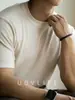 Suéter de punto raglán elástico y suave con cuello redondo para hombre, colección otoño 2026, estilo old money, suéter casual acanalado